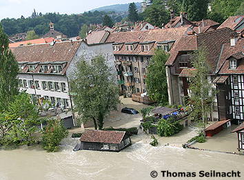 Hochwasser in Bern im Jahr 2005