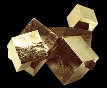 cubical crystal of Pyrite