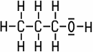 Strukturformel Propanol