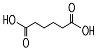 Strukturformel Adipinsäure