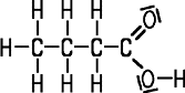 Strukturformel Buttersäure