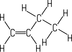 Strukturformel Buten