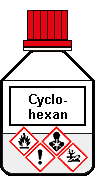 Cyclohexan-Flasche