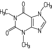 Coffein Strukturformel
