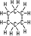 Strukturformel Cyclohexan