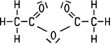 Essigsäureanhydrid Strukturformel