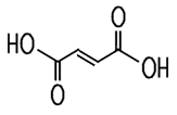 Strukturformel Fumarsäure