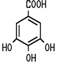 Strukturformel Gallussäure