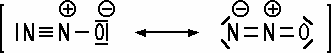 Mesomeres System des Lachgas-Moleküls