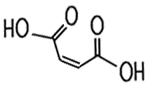 Strukturformel Maleinsäure