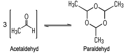 Gleichgewicht Avetaldehyd Paraldehyd