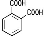 Strukturformel Phthalsäure
