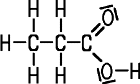 Strukturformel Propionsäure