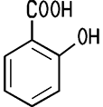 Strukturformel Salicylsäure