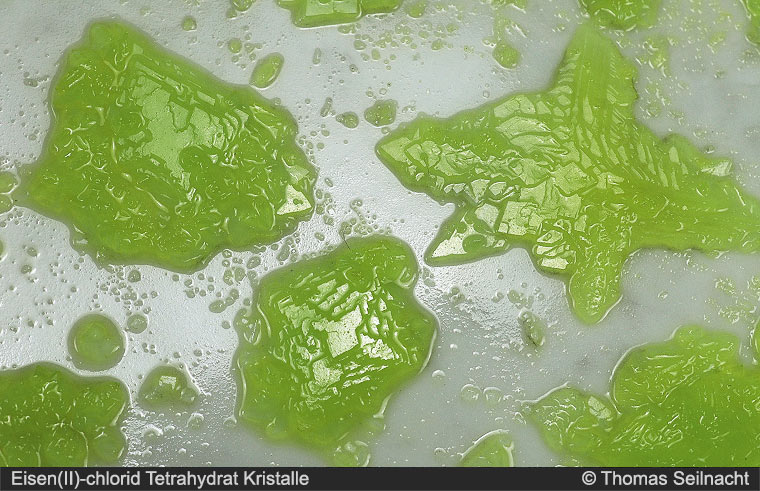 Eisen(II)-chlorid Kristalle