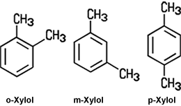 Isomere des Xylols