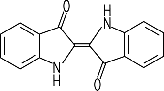 Indigo-Molekül