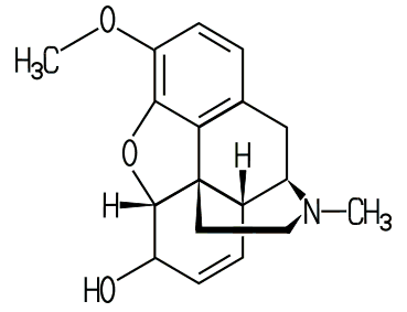 Codein-Molekül