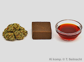 Gras, Haschisch, Cannabisöl