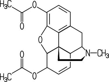 Heroin-Molekül