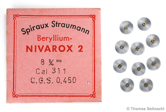 Unruhspiralen aus Nivarox der Spiraux Straumann