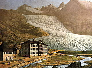 Rhonegletscher um 1870