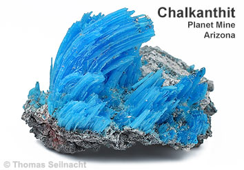 Chalkanthit aus der Planet Mine in Arizona