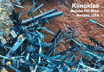 Klinoklas aus der Majuba Hill Mine