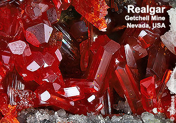 Realgar aus der Getchell Mine in Nevada