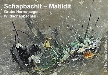 Mischmineral Schapbachit - Matildit aus der Grube Herrensegen