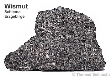 Wismut gediegen aus Schlema im Erzgebirge