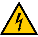 Warnung vor elektrischer Spannung